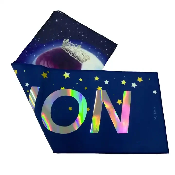 Microfiber Quick Dry Kpop Boys And Girls Double Sided Printing Slogan Cheering Hand Slogan Banner Towel