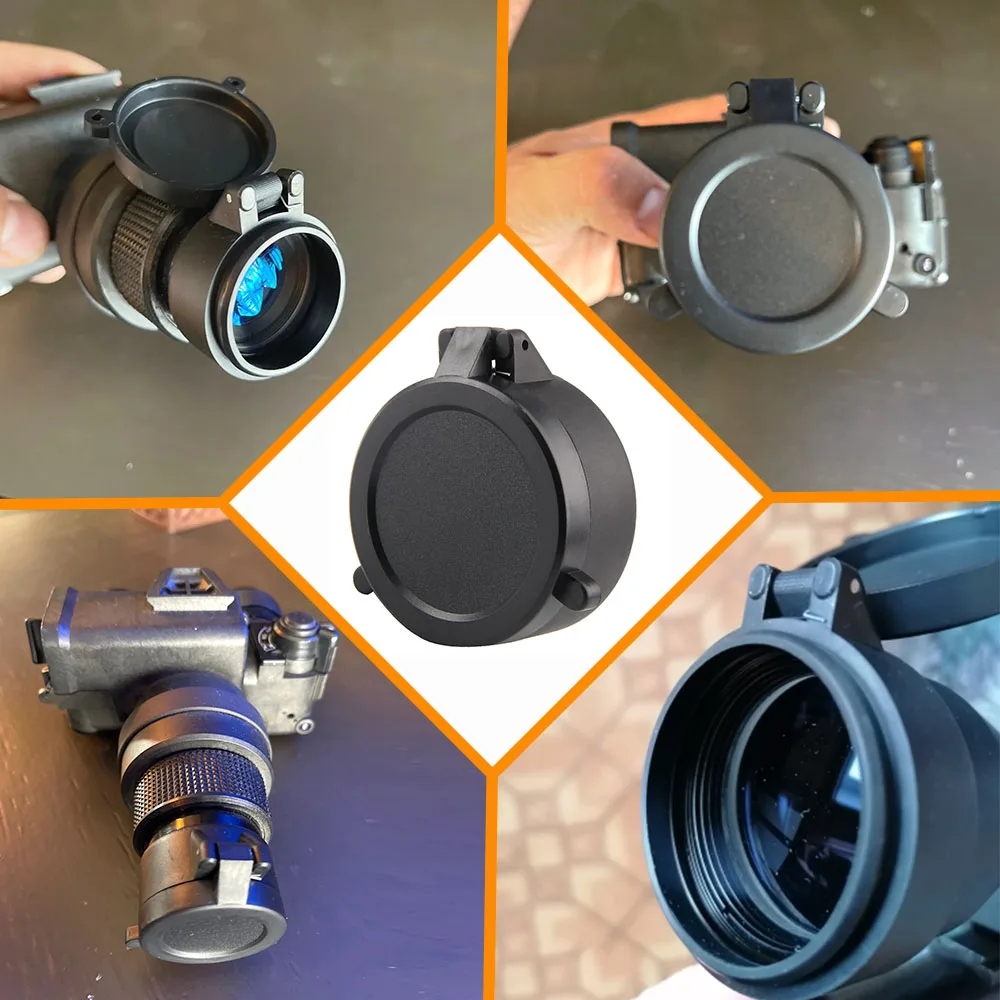 25.4-69MM Scope Lens Cover Flip Up Quick Spring Protection cover Objective Lens