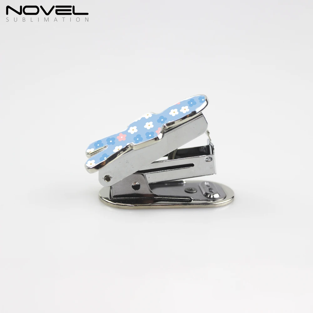 
Офисное продвижение канцелярские товары Креативный дизайн подгоняет заготовки сублимационный металлический степлер 