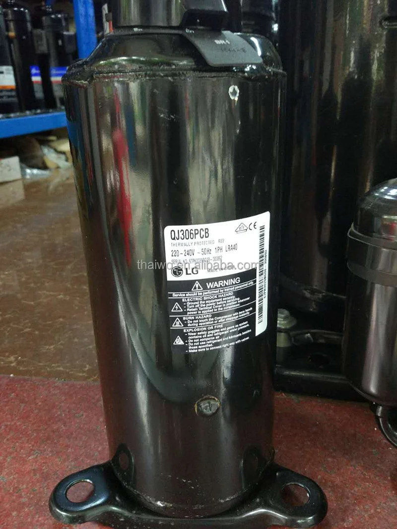 QJ306PCB 18000BTU 2HP LG R22 Rotary Refrigeration Compressor LG Rotary Compressor For Air Conditioning