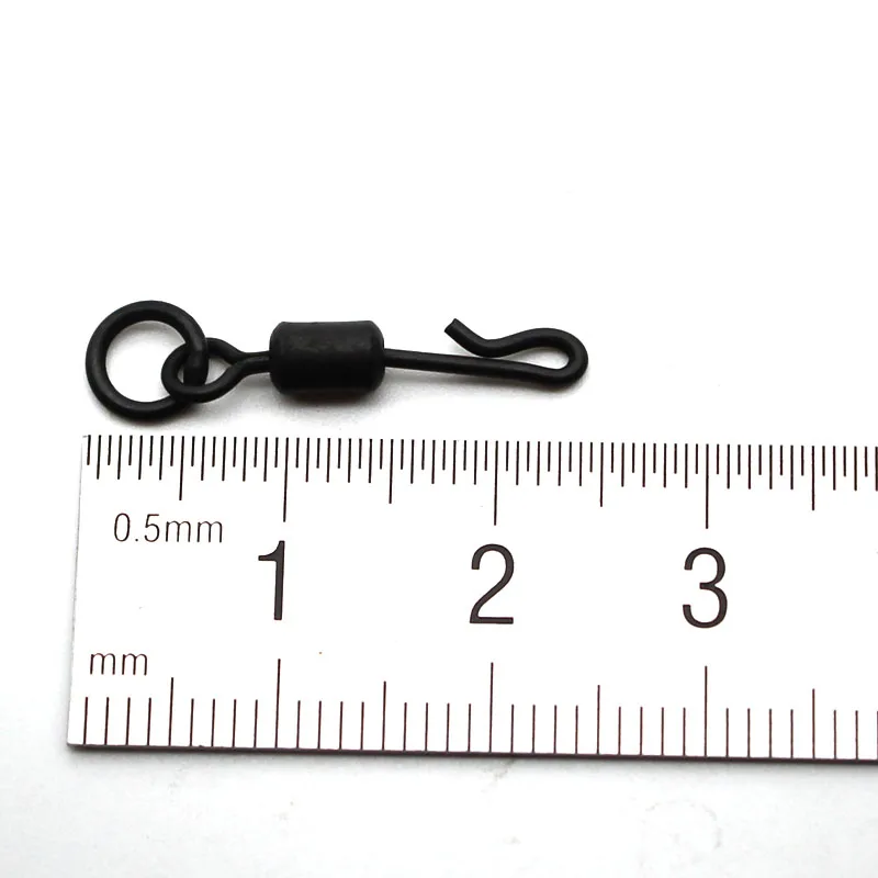 Quick Change Flexi Ring Swivels with Ring Hook UK Size 8  and 11Carp Fishing Accessories QC Kwik Swivels Chod Ronnie Rig