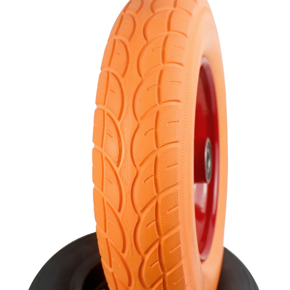 PU 3.50-8 Tire and Wheel Wheelbarrow Tires for Wheelbarrows Hand Truck Garden Trailer Trolley