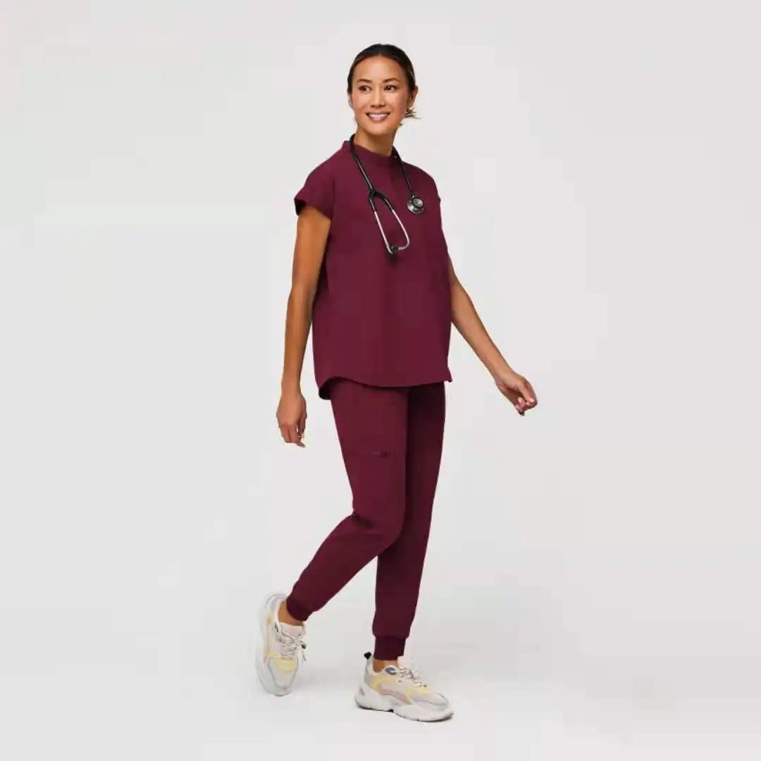 Hot Sell Scrub Suits Stretch Breathable Women Sets Jogger Nursing Scrubs Uniforms Medical Spandex Hospital Scrubs Uniforms Sets