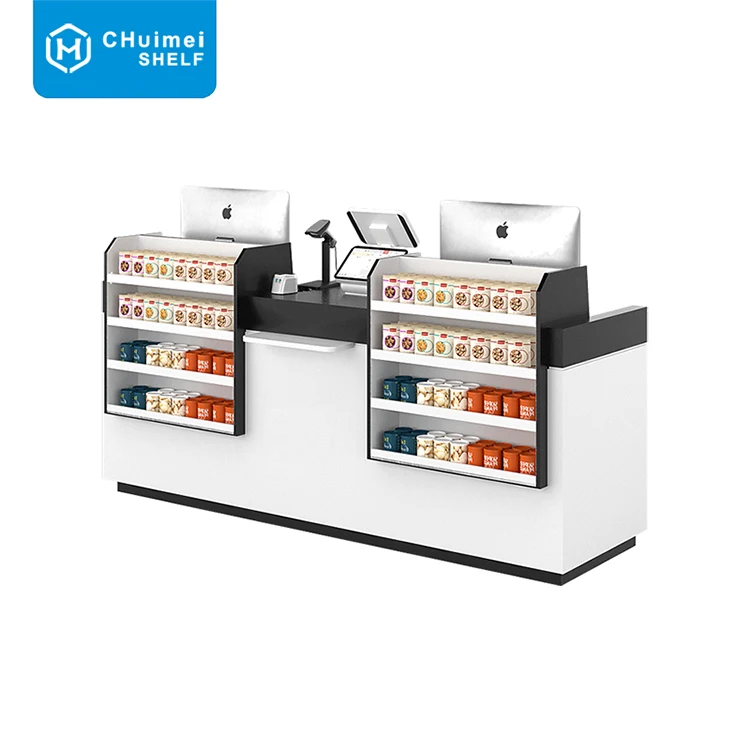 Checkout Counter Retail Money Counting Machine Checkout Counter Cashier Desk