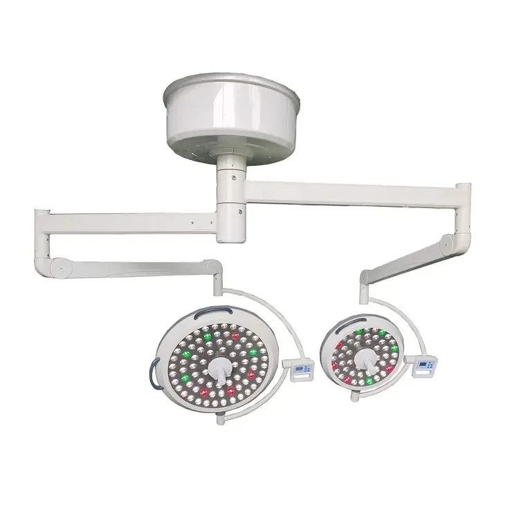 China Medical Equipment Supplier Double Dome Ceiling Mounted Surgical lamp Led endoscopy Surgery Lamp Operating Light