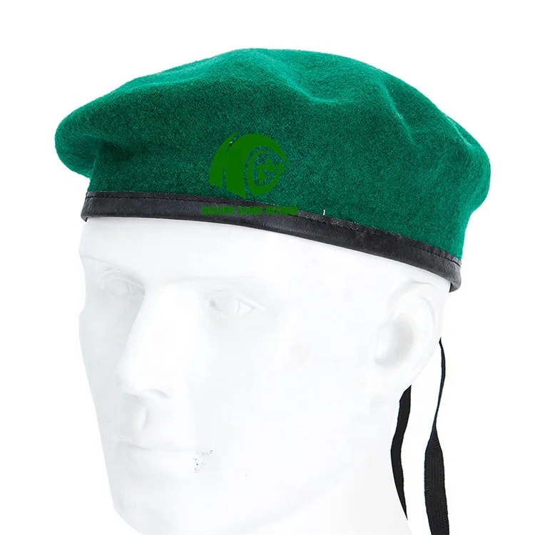 Custom Wholesale Tactical Soft Wool Beret Officer Uniform Dress Beret Hat
