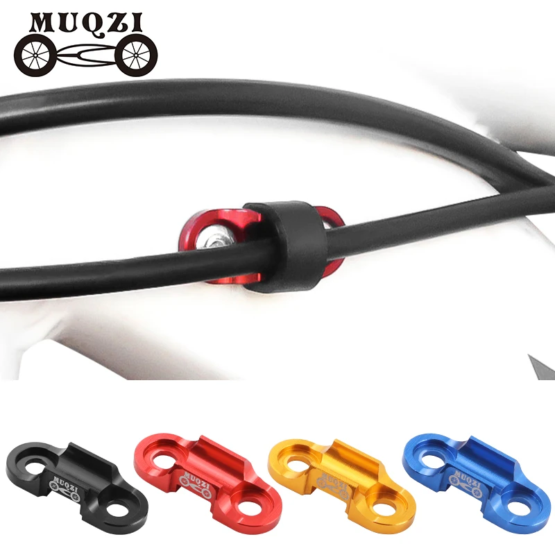 MUQZI Bicycle Brake Shift Line Tube Fixed Buckle Frame Aluminum Alloy Cable Tube Clip Oil Tube Seat Clamp MTB Road Bike Parts