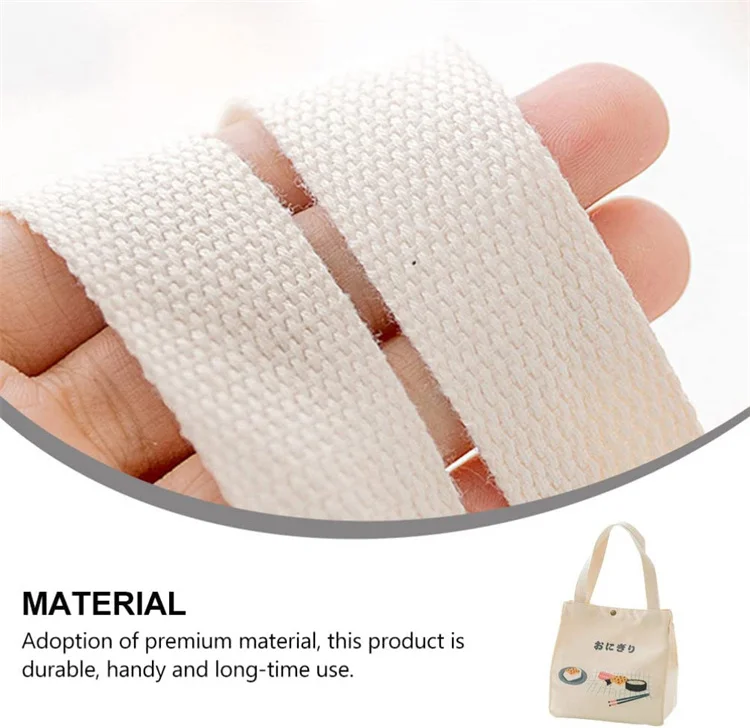 High quality Japanese style bento lunch carry bags thermal lunch tote handbag canvas shopping bag