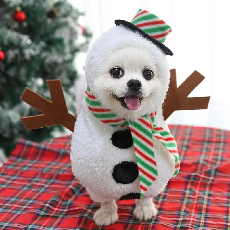 Clothes for Dog Costume Christmas Pet Dog Clothes Winter Hoodie Coat Pet clothing for Christmas