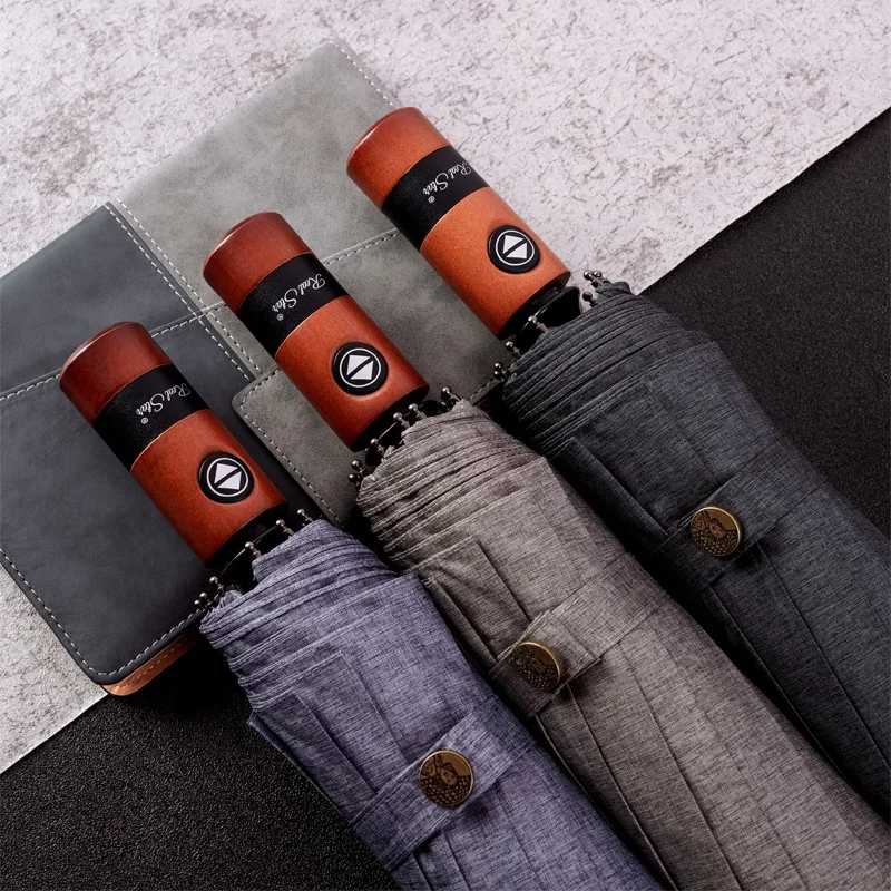 RST Real Star brand 10 ribs big size high quality luxury automatic fold umbrella for gentlemen