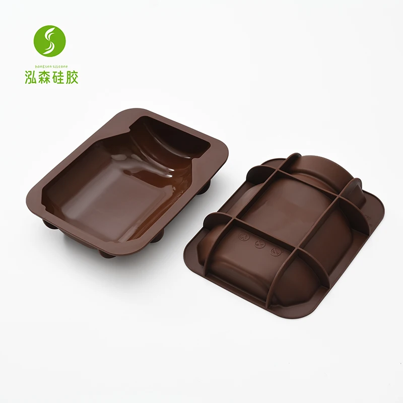 Non Stick Customized Logo Size 3D Silicone Chocolate Candy Molds Ice Cube Tool for Cakes With Logo
