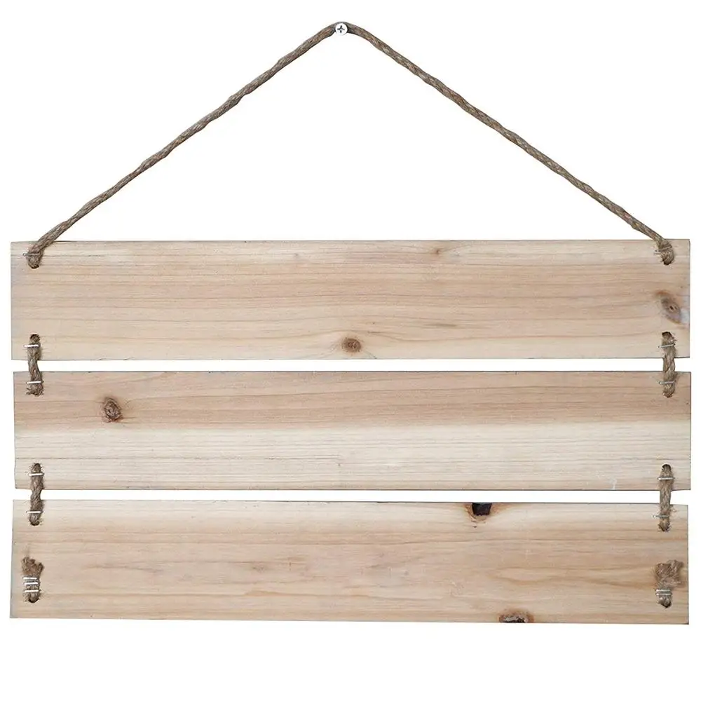 
Enjoy The Little Things in Life Wooden Plank Hanging Sign, Rustic Home Decorative Display Board 