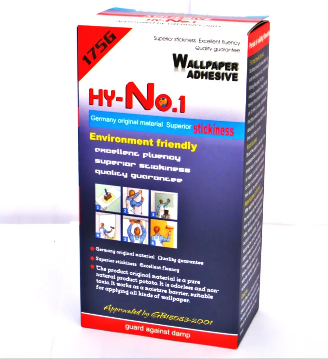 
fast dry wallpaper glue adhesive dissovle in cold water within 2 mints for 3d wallpaper 