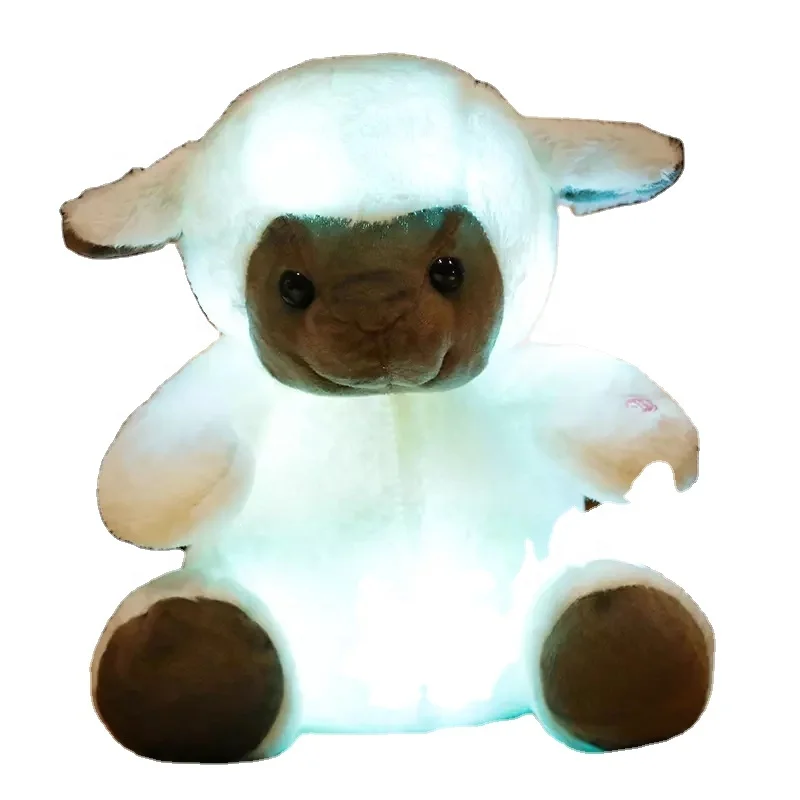 LED teddy bear hug bear hamster lamb owl duck hippo unicorn squirrel puppy plush animal toys
