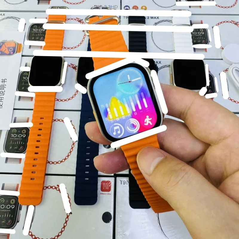 2024 hot sell New T900 ULTRA2 MAX smartwatch large screen 49mm real screw clip wireless Bluetooth call smart watch