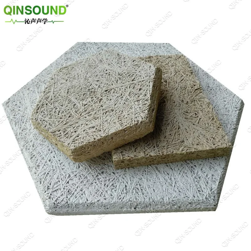 Manufacture Direct  Noise Reduction Panel Type Wood Wool Sound Absorbing wooden acoustic wall panel