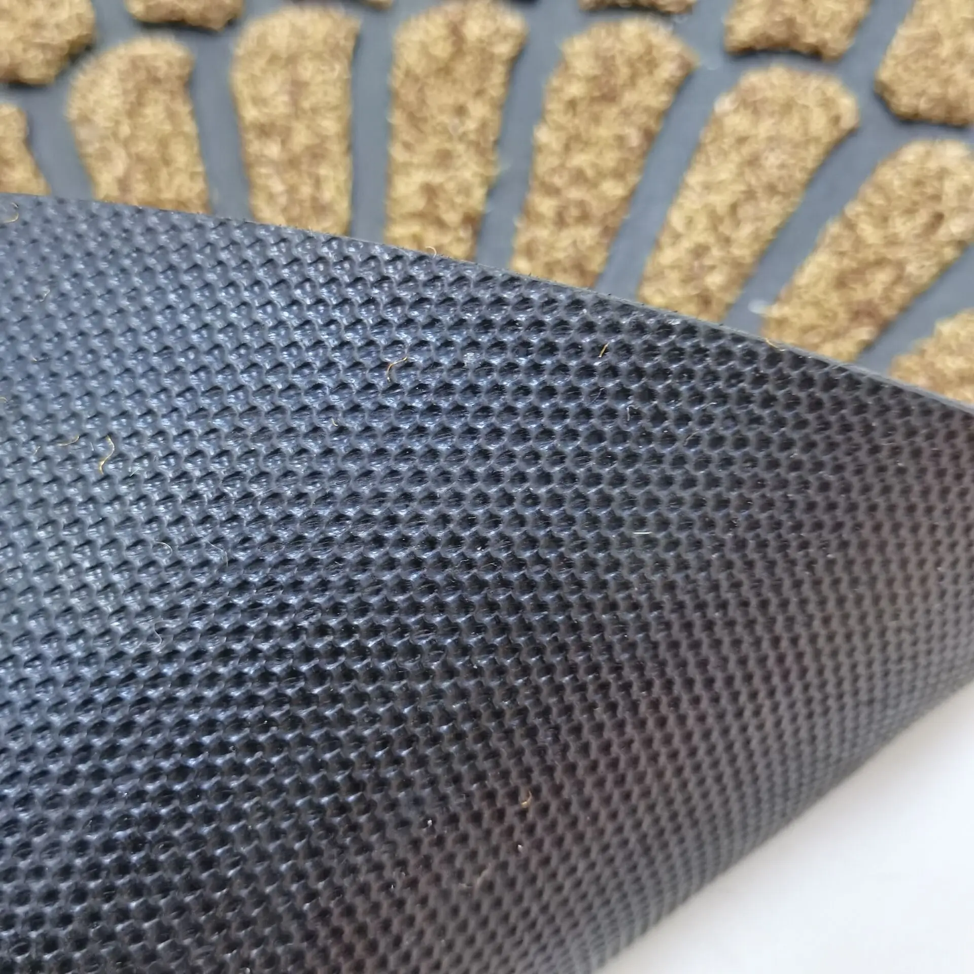 Manufacturer customised cheap carpet Rubber Personalised designs rug pp polyester Doormats custom entrance Door floor Mat