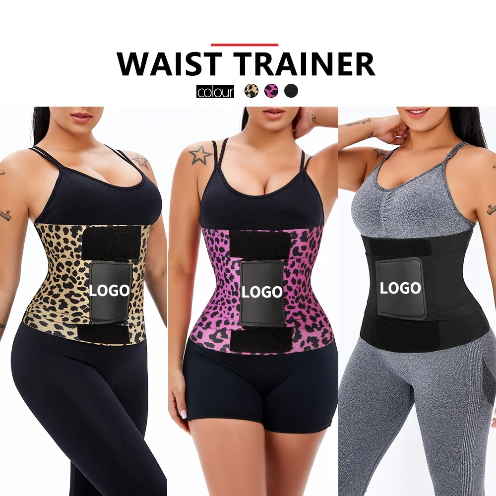 Ljvogues Leopard-Print Best 2 in 1 Postpartum Belly Wrap Support Recovery Belly Band Belt Waist Trainer Body Shaper Shapewear