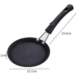 Large Kitchen Nonstick Fry Pan Cast Iron Pancakes Steak Anti-scalding Silicone Handle Oil Free Flat Cooking Pot Restaurant