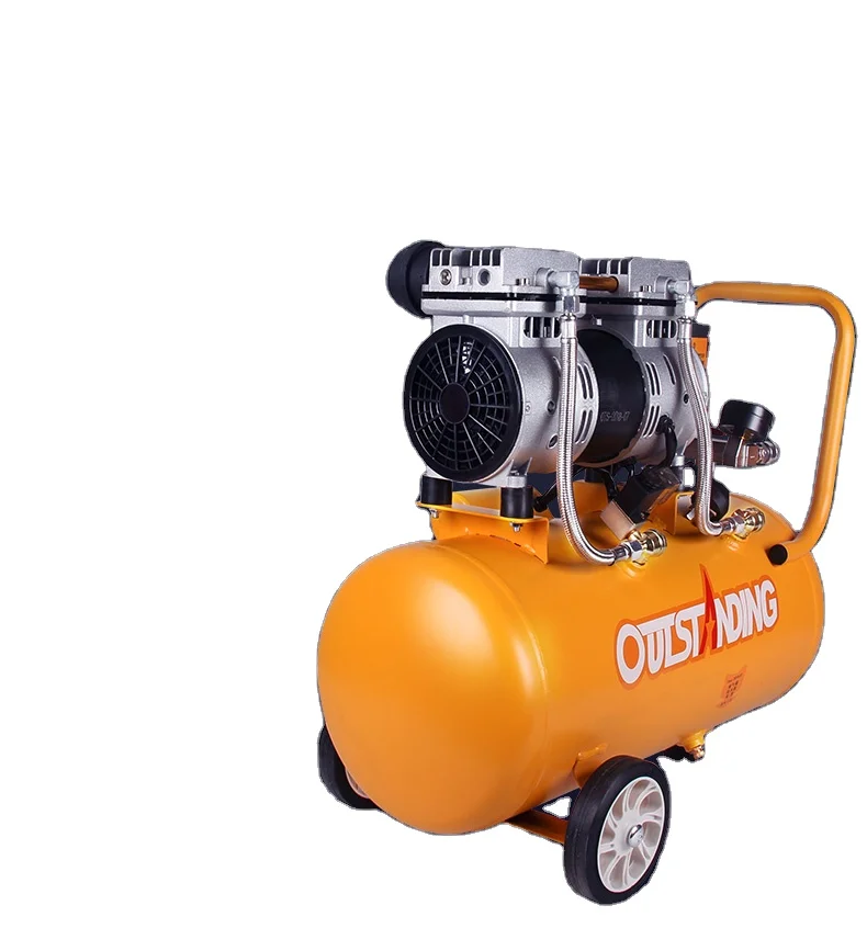 
Air compressor small high pressure quiet gas pound 220V woodworking spray paint pump air compressor 