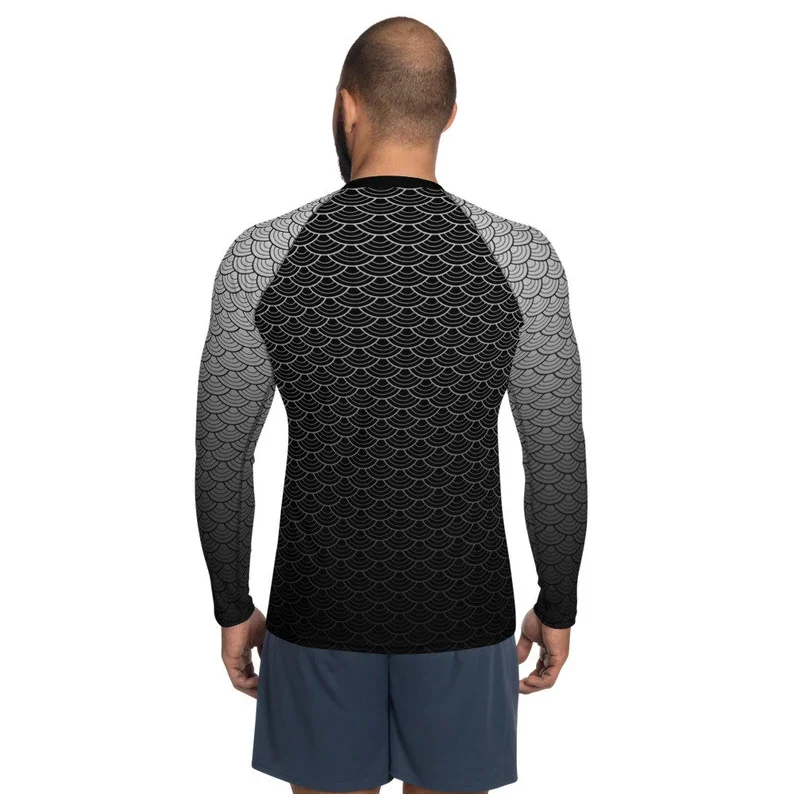 Tonton SPORTSWEAR men roman mma rash guard custom logo no gi grappling jiu jitsu bjj rashguard