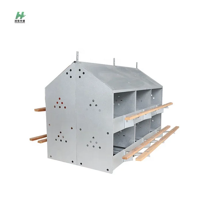 Poultry Hens layer Coop Farm House Layer Chickens Nesting 24 Holes Boxes