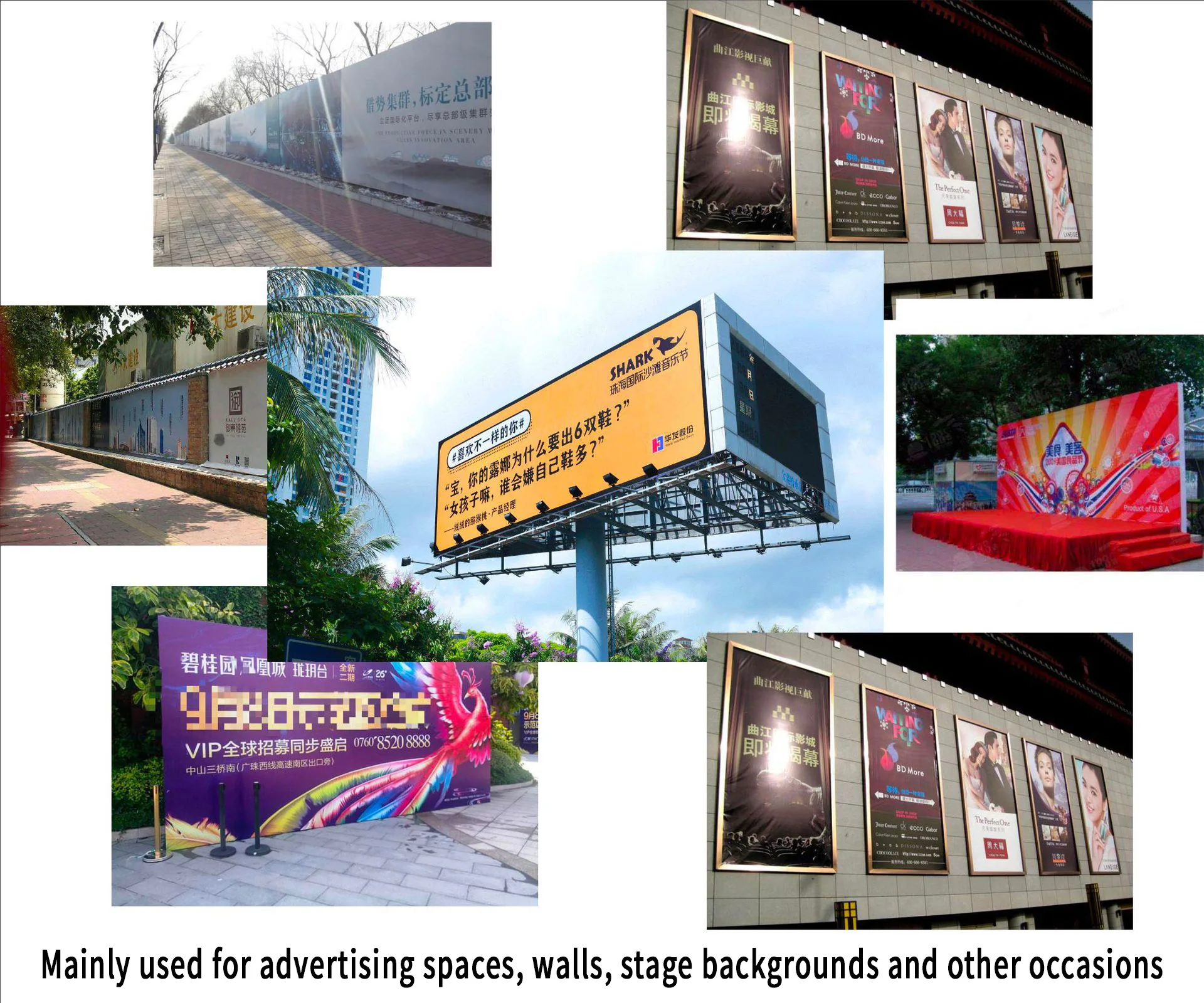 Custom Printing Large Size Outdoor Advertising Banner Pvc Coated Flex Banner