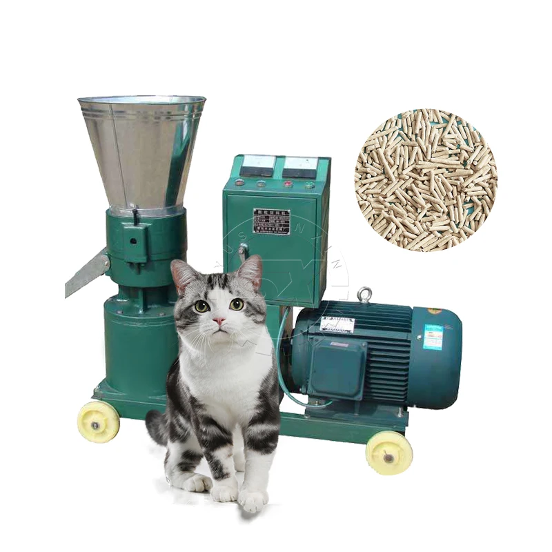YSX High-Efficiency Cheap Price Flat Die and Cylinder Pelletizer  Bentonite Cat Litter Granulator Machine