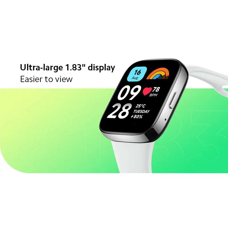 New Arrival Xiaomi Redmi Watch 3 Active Smartwatch 1.83' Display Blood Oxygen Heart Rate BT Phone Call 100+ Workout Modes