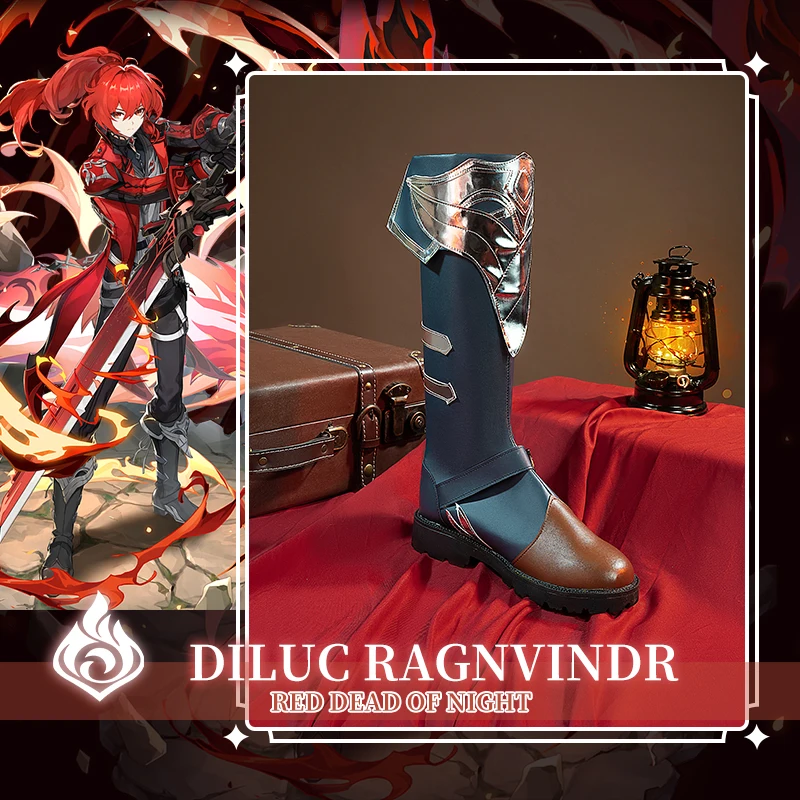 Ботинки для косплея Genshin Impact бальзам Ragnvindr обувь на