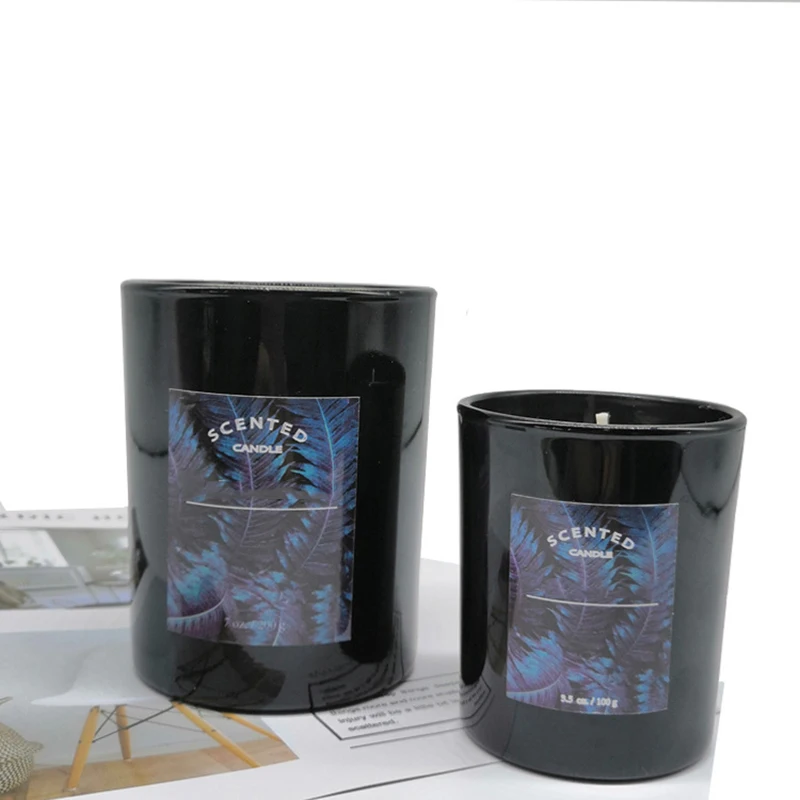 Private label luxury aroma candles aromatherapy in customize color 16 oz candle jars with lids
