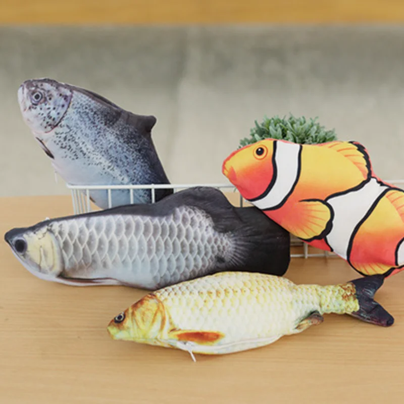 Usb электрическая движущаяся кошачья мята Танцующая рыба кошка игрушка Мерцающая имитация переворачивающаяся интерактивная для кошек