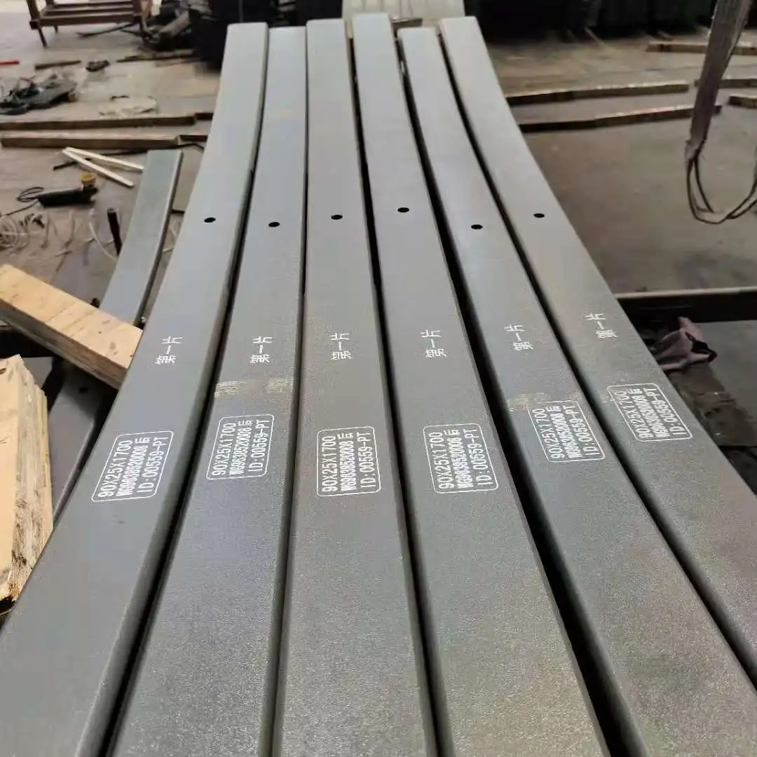 Heavy Duty Rear Trailers Mechanical Leaf Spring For Fuwas Bpww Brand Trailer Axle Suspension Spare Parts