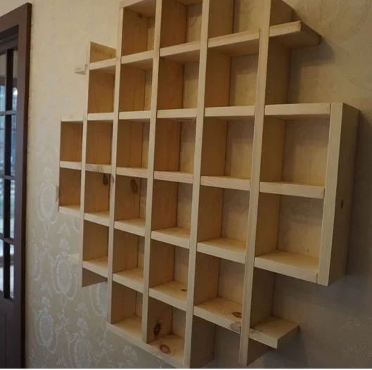 Vintage Special Shape Wood cup Wall Shelf Coffee Tea Mug Shelf Cup holder Display Cupe Holder Stand For Home Decor Storage