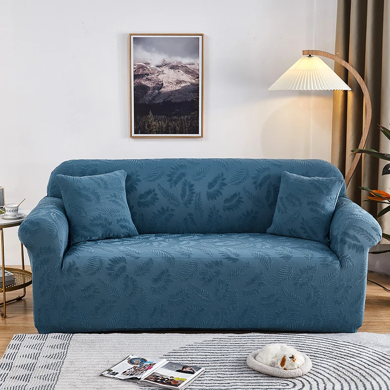 Оптовая продажа, стильные жаккардовые эластичные чехлы для диванов на 3 места