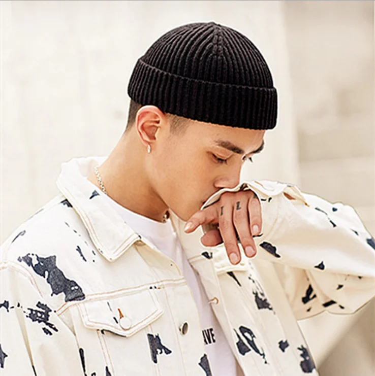 Fashion 25 Colors Men Fisherman Beanies Women Acrylic Knit Hats Trawler Beanie Hat Warm Winter Hats