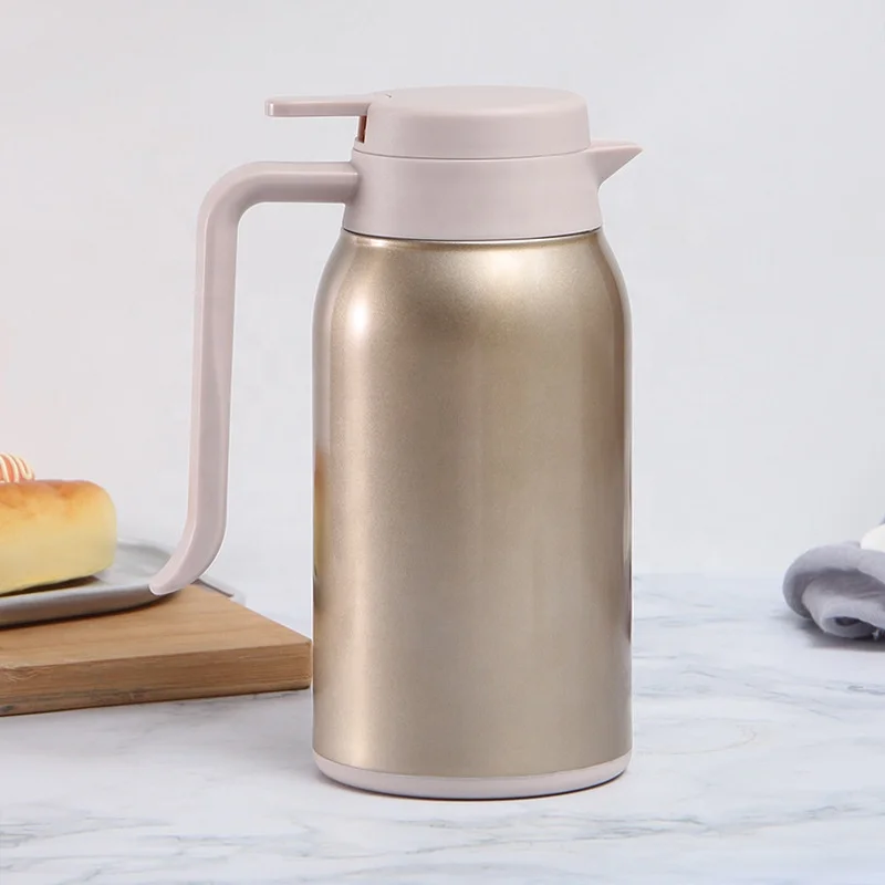 Double Wall Vacuum Insulation Thermal Coffee Carafe Home Water Pot Thermal Hot Water Jugs Stainless Steel sharping pot