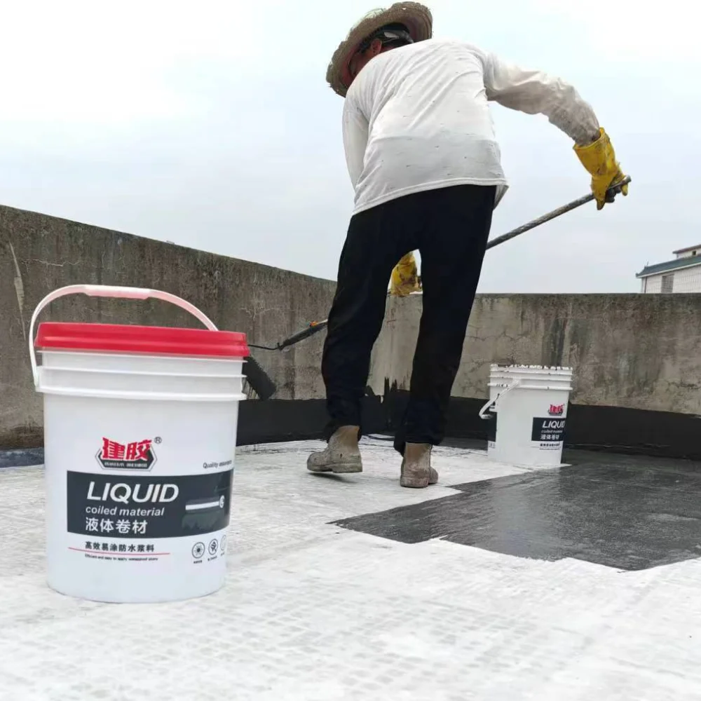 Domestic and Commercial Rubberized Bitumen Waterproof Coating Membrane Liquid Rubber Waterproofing  For Construction