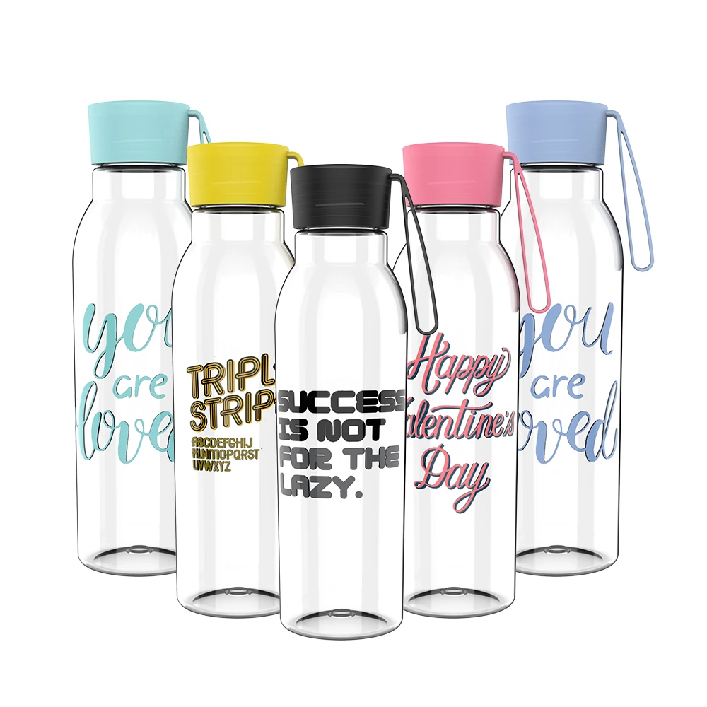 550ml BPA free Eco friendly Drinking Bicycle Gym Portable Transparent Bottle Plastic Sports Bottle Water