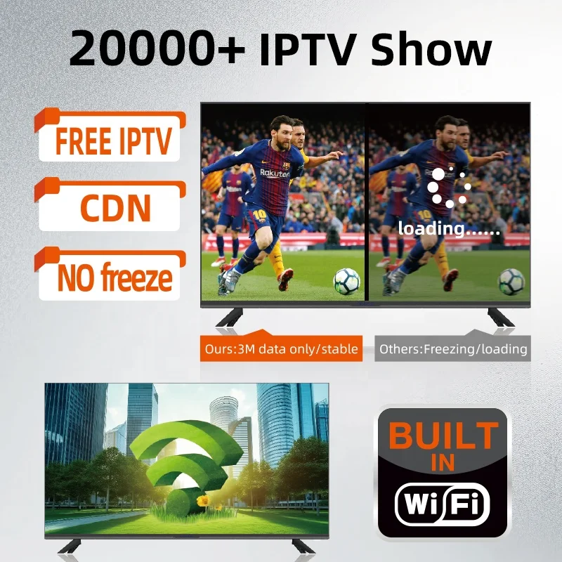 Cheapest Factory Price LED TV OEM 32 Inch Flat Screen Television ATV DTV TV 2K FHD 4K UHD LED LCD TV With IPTV