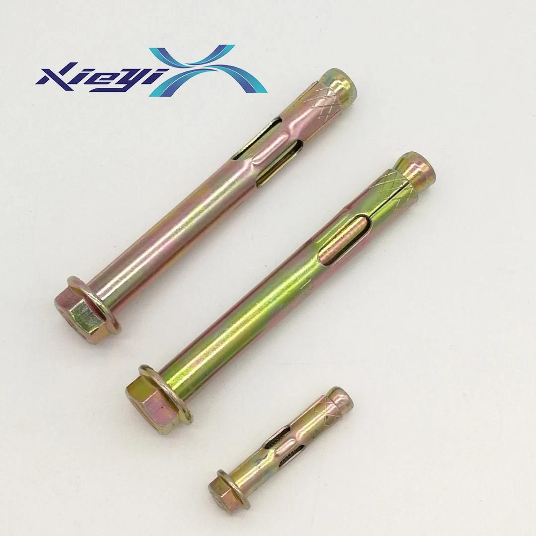 
Flange nut Sleeve concrete anchor Expansion bolt With hex nuts Carbon steel 
