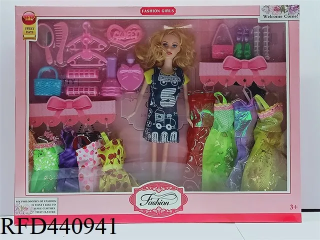 11.5 Inch Fashion Family Dolls Set For Kids Children