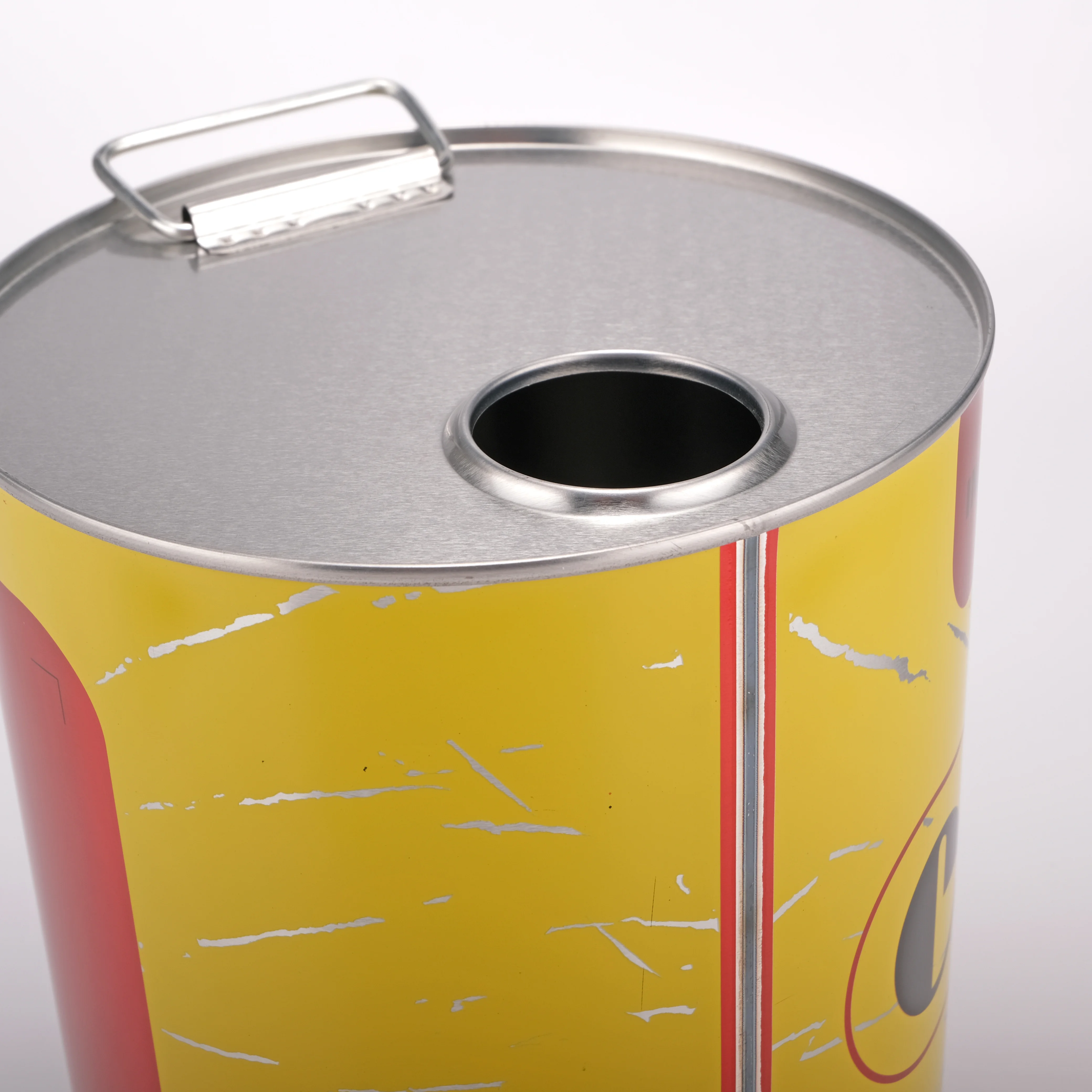 China Manufactory Metal Barrel Printed Bucket Pail For Oil Lubricants