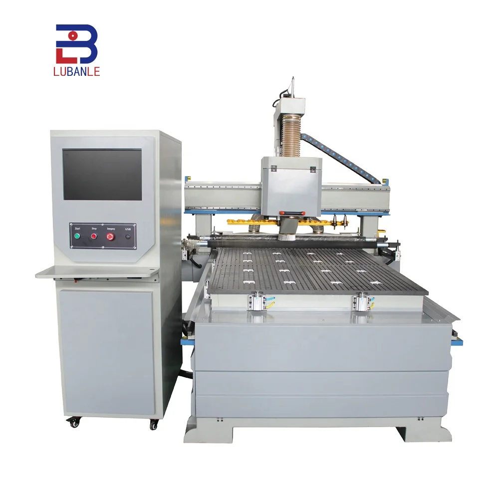 LUBANLE Woodworking 3D Carving Machine MDF Wood CNC Machine Furniture Factory ATC CNC Router machine