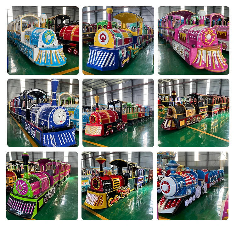 Trackless Train Indoor Outdoor Tourist Train Rides for Kids Adult Shopping Mall Playground Amusement Rides for Sale