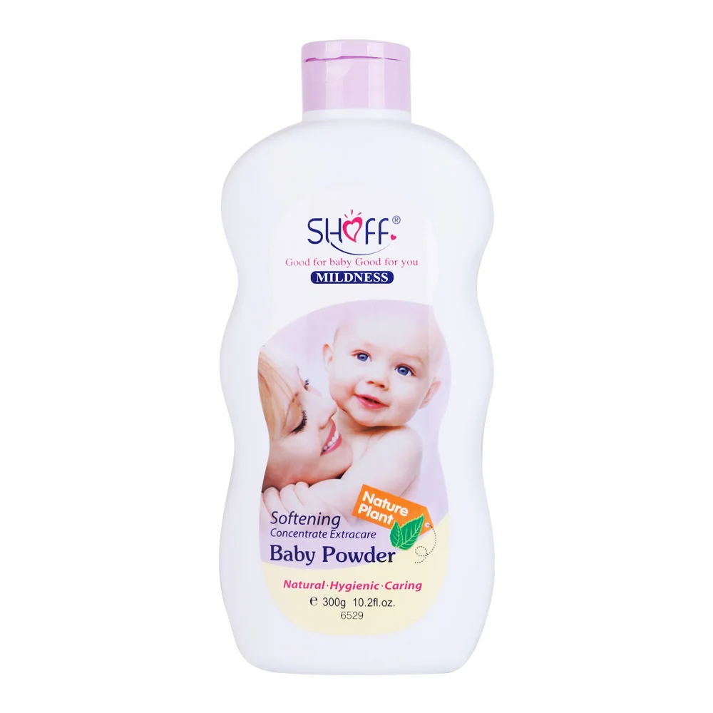 SHOFF 300g  Private Label Baby Powder, Pure Cornstarch with Aloe & Vitamin E
