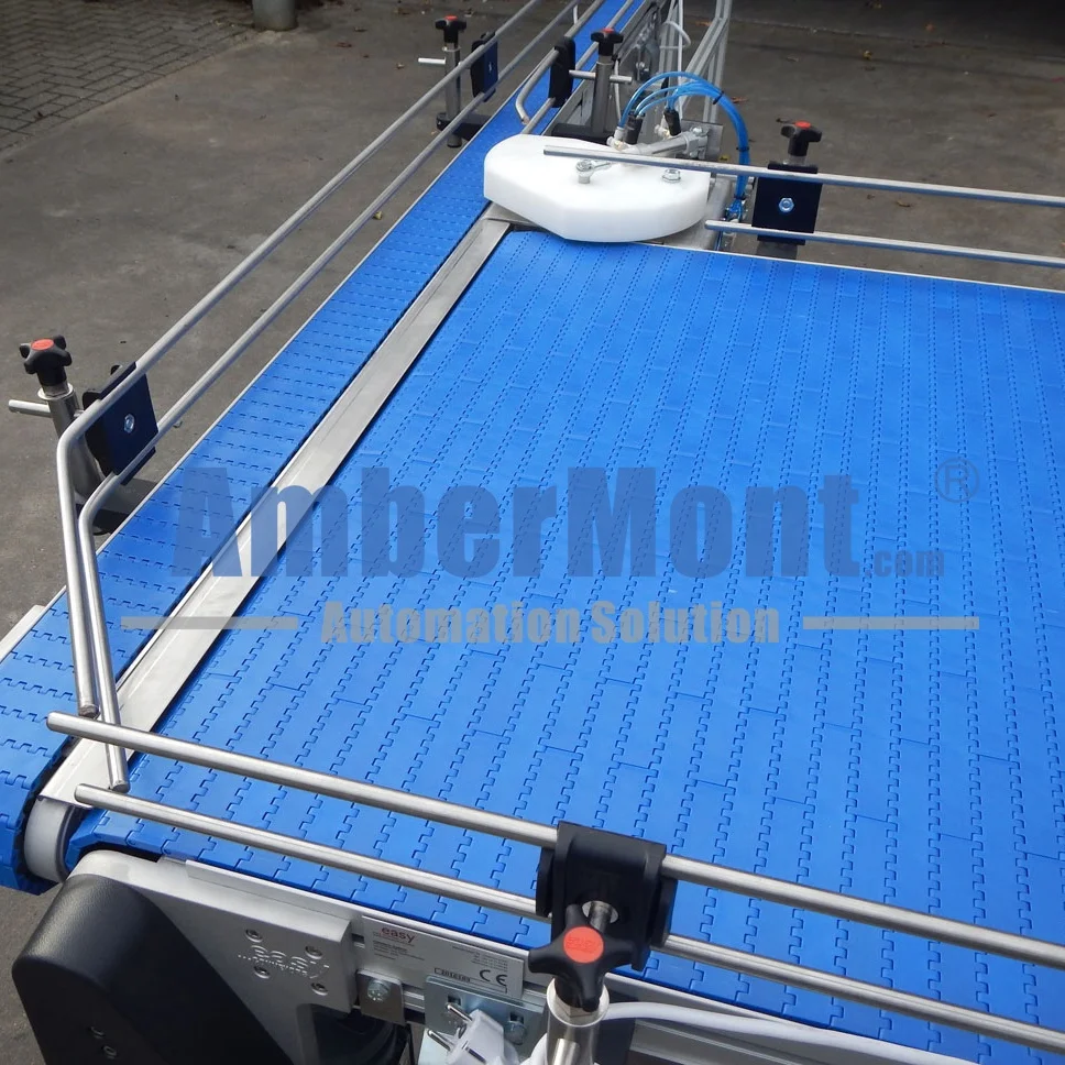 Food Grade PP POM PU Flexible Flush Grid Wire Net Mesh Belt Chain Plate Slat Scraper Modular Belt Conveyor