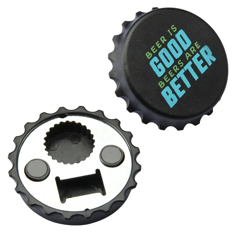Рекламные подарки, открывалка для пива в форме цветной крышки с логотипом на заказ, пластиковая открывалка для бутылок