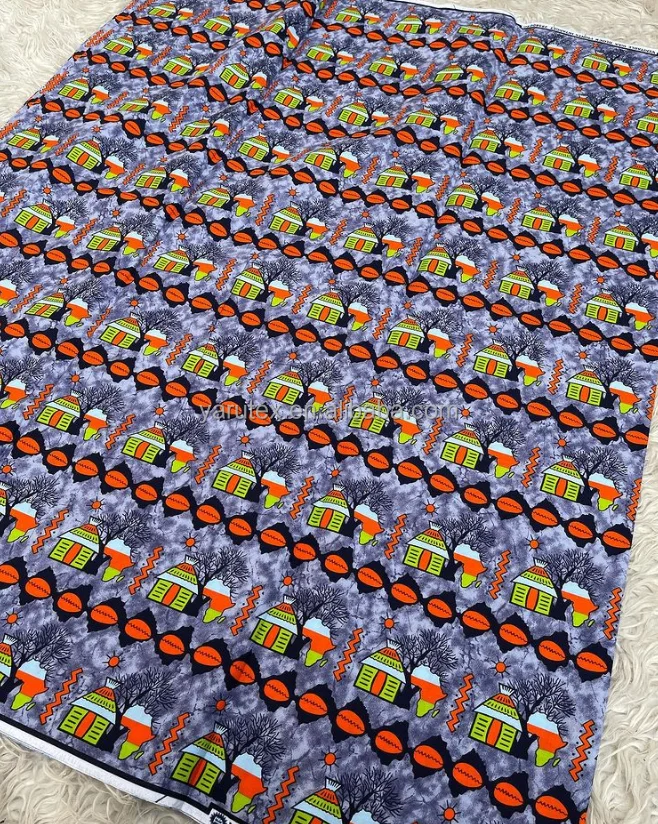 100 Polyester batik fabric wax printing hitarget real wax fabric african wax prints ghana fabrics