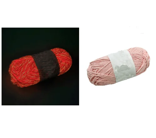 Luminous Crochet Yarn 1mm Luminous Wool Ball Fancy Yarn in the Dark